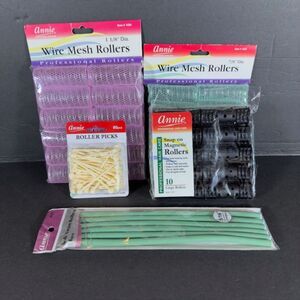 Annies Curler Set Lot of 5 Items: Roller Picks, Soft Twist Rollers, Etc.